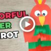 How to Make a Cute Paper Parrot