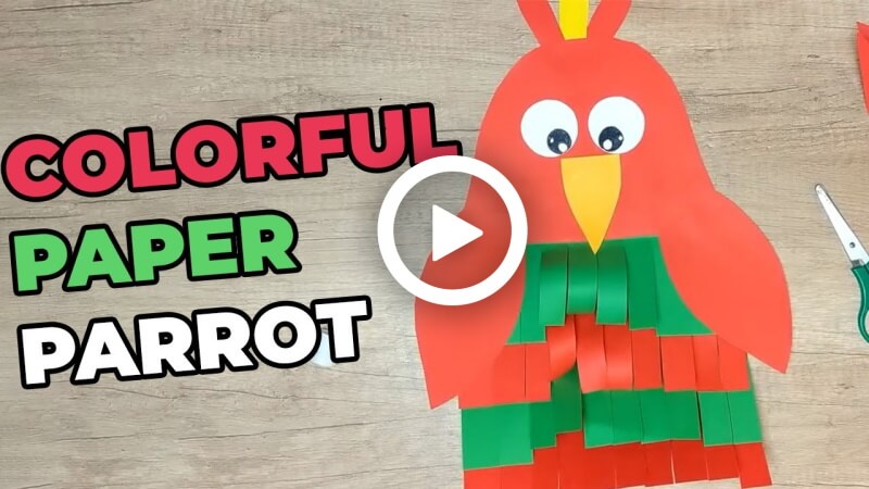 How to Make a Cute Paper Parrot