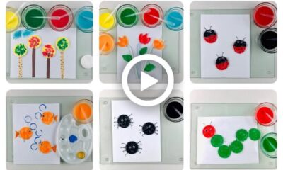 Cotton Pad Crafts for Kids