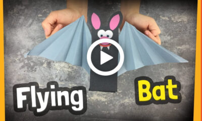 How to Make A DIY Halloween Craft - Flying Bat