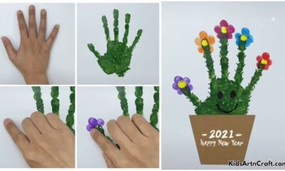 Handprint Cactus Painting - Step by Step Instructions