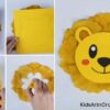 How to Make Bear Face with Paper and Flower Petals