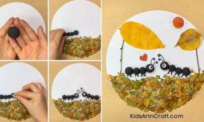 How to Make Dry Leaf Art Project Step by Step Instructions Easy Tutorial