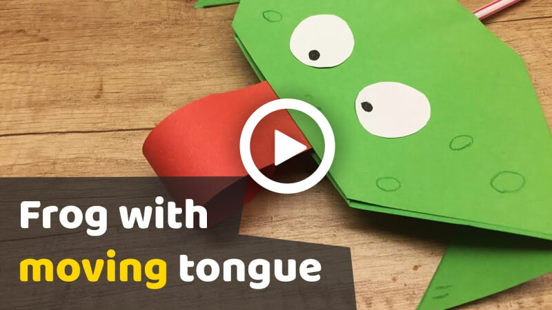 How to Make DIY Paper Frog with Moving Tongue