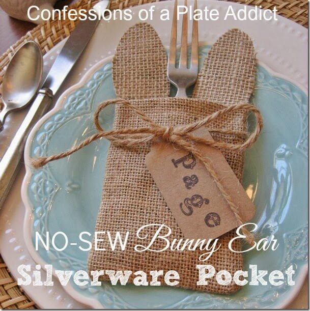 Bunny Silverware Pocket