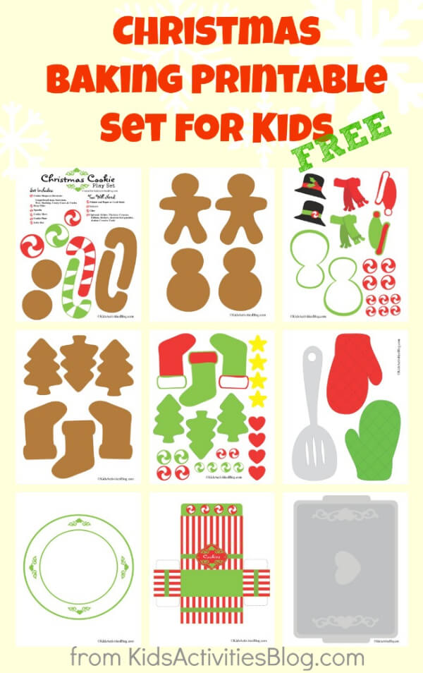 Gift Kit Ideas For Kids Free Christmas Baking Printable Set For Kids
