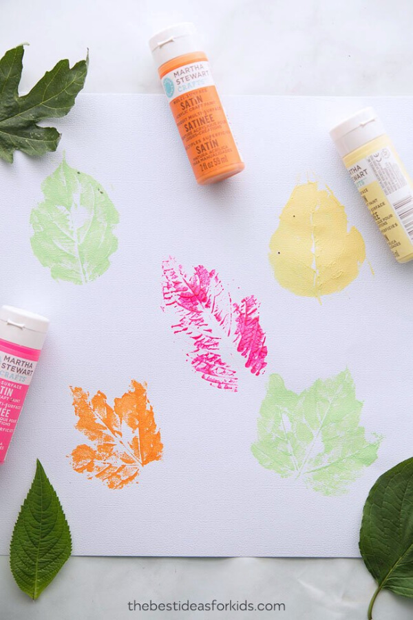 Art Activities For 2-Year-Olds Leaf Painting Print Ideas For Toddlers