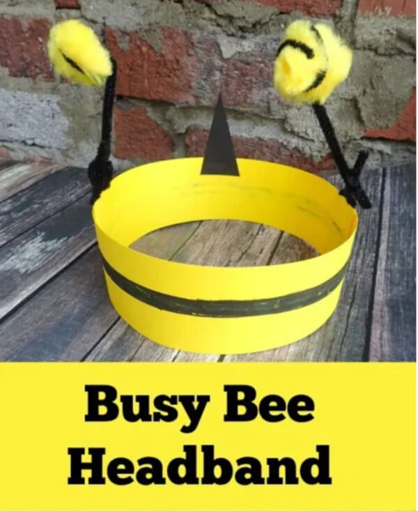 Busy Bee Headband  Bee Crafts For Kids for School Project