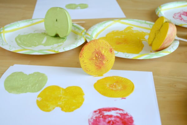 Art Activities For 2-Year-Olds Easy Apple Prints Ideas For Toddlers