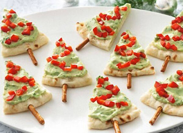 Pizza Christmas tree Beautiful Snack Ideas for Christmas