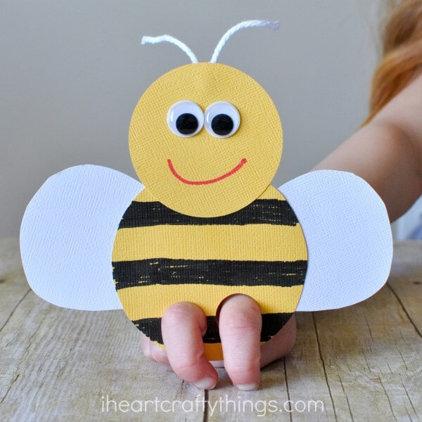 Cardboard Bee Bee Crafts For Kids for School Project