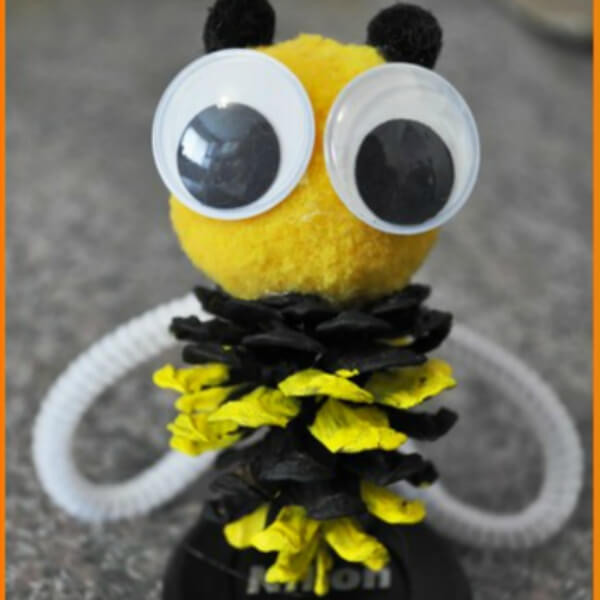 Cute HoneyBee Doll with Pinecone
