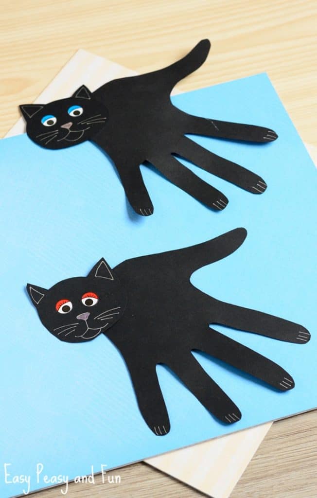 The Handprint Black Cat