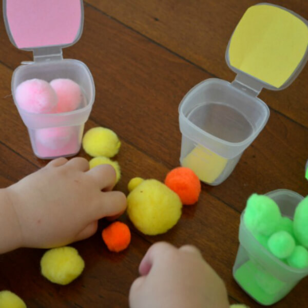 Pom Pom Color Drop Activities For Busy Toddlers