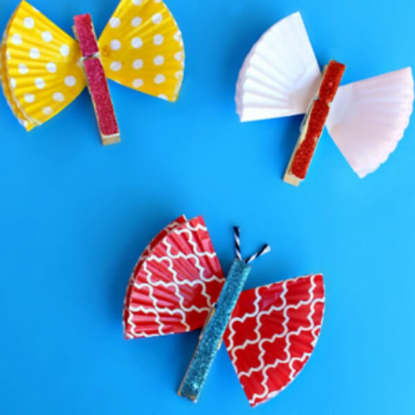 Clothespin Butterfly Idea For Kids Easy Clothespin Art & Craft Project For Kids