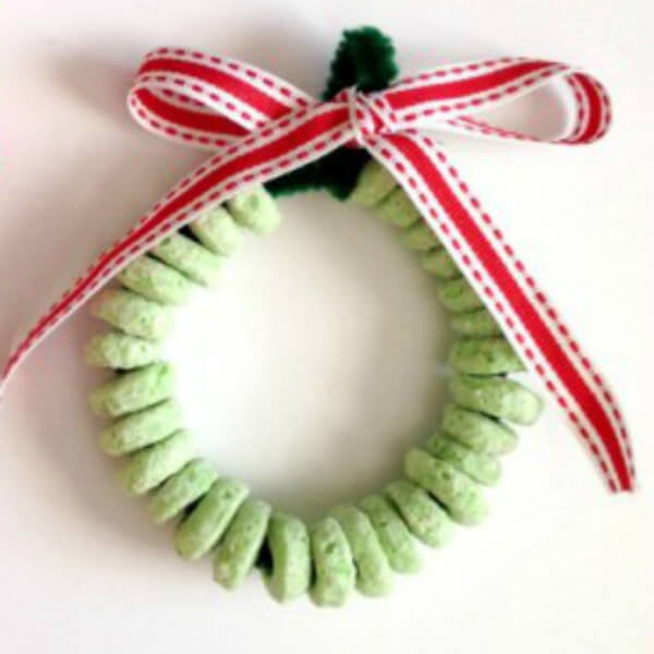 Candy Wreath Craft Christmas Wreath Crafts For Kids