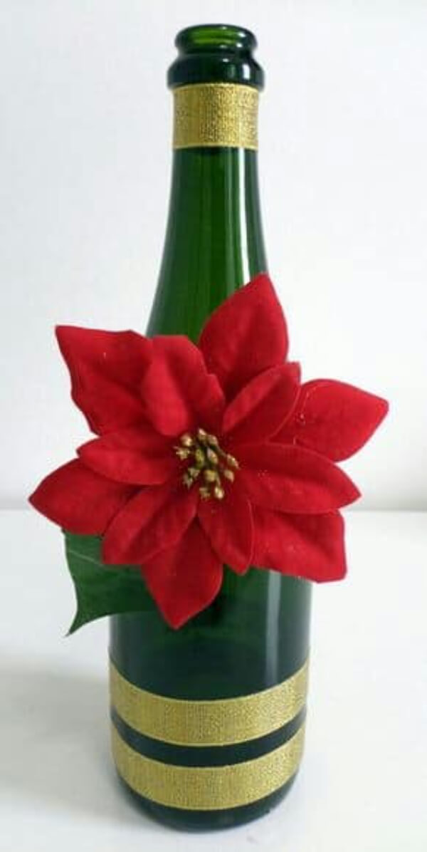 The Red Flower Christmas Bottle