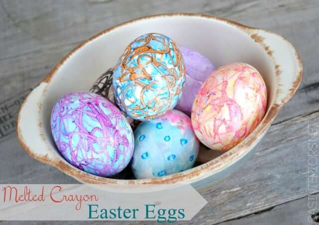 Melted Crayon Easter Eggs Melted Crayon Easter Eggs