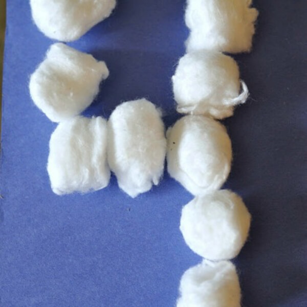 Number Out Of Cotton Ball