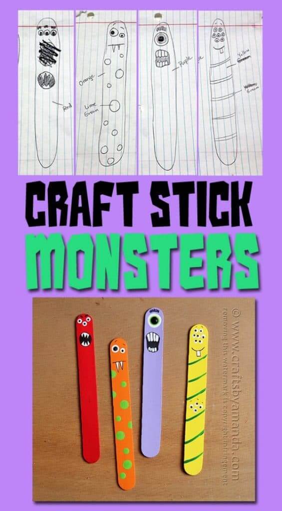 Halloween Monster Sticks