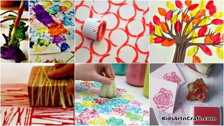Crafty DIY Stamps For Kids - Kids Art & Craft