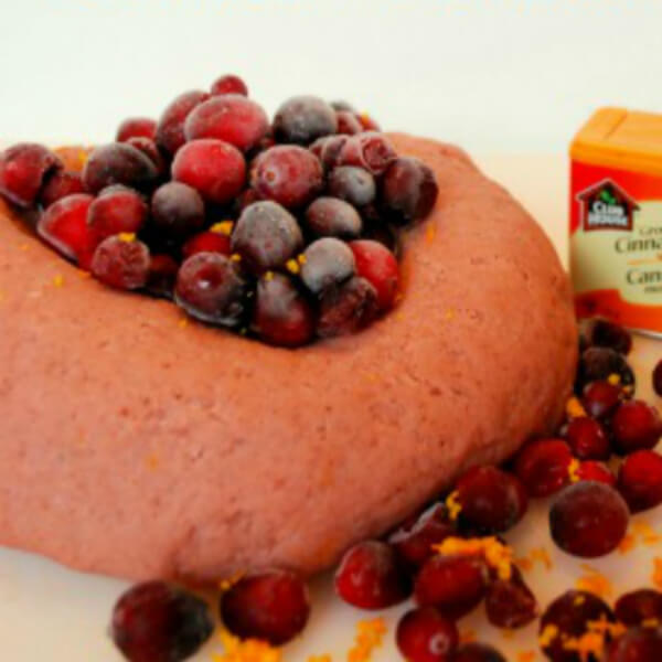 Amazing Cranberry Sauced Scented Play Dough