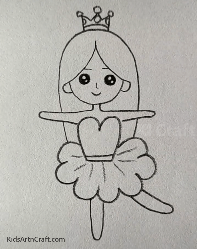 Dancing Princess Beautiful Drawing Ideas For Kids