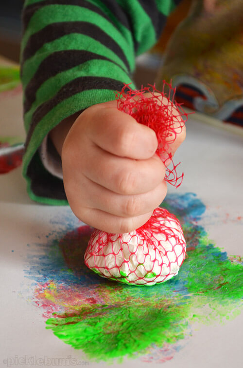 Mesh Dabber Painting Art For Toddlers