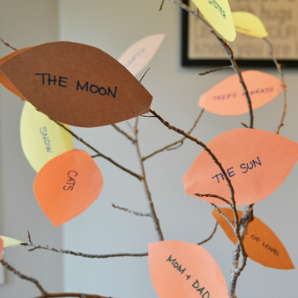Amazing Thankful Tree Craft Using Paper - Seven Artful Approaches for Youngsters to Give Thanks on Thanksgiving