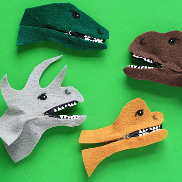 Clothespin Dinosaurs Crafts For Kids Easy Clothespin Art & Craft Project For Kids