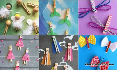 Easy Clothespin Art & Craft Projects for Kids