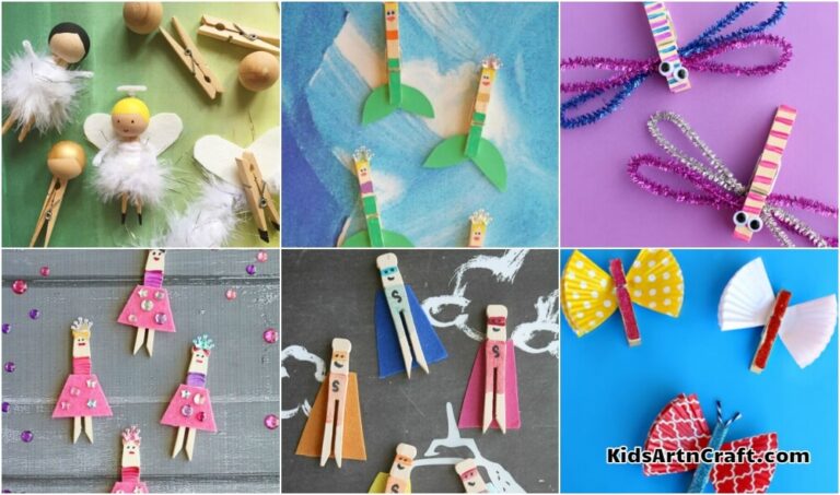 Easy Clothespin Art & Craft Projects for Kids - Kids Art & Craft