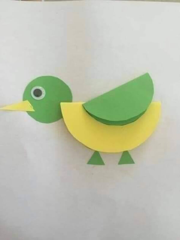Cute Pond Duck with Paper Crafts for Kids Easy Paper Craft Ideas for Kids