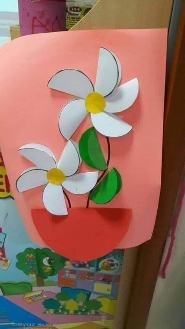 Beautiful Paper Flower Craft for Kids Easy Paper Craft Ideas for Kids
