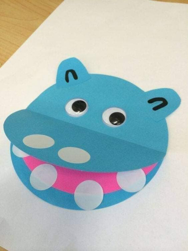 Quirky Hippo with Paper Craft for Kids Easy Paper Craft Ideas for Kids