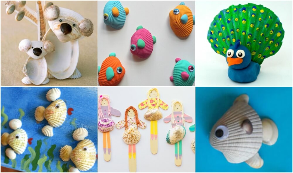 Easy Seashell Crafts and Activities For Kids