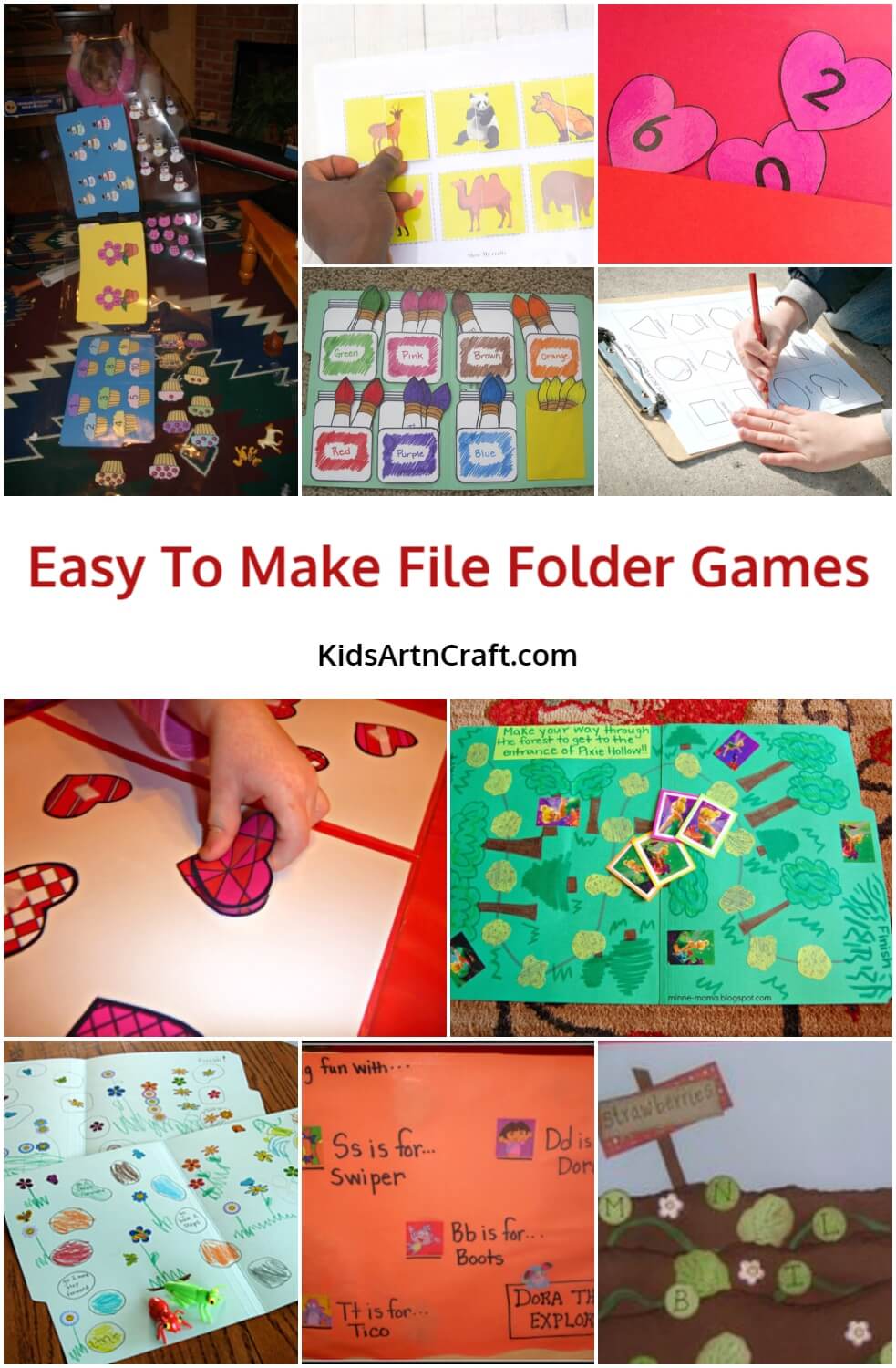  Easy To Make File Folder Games