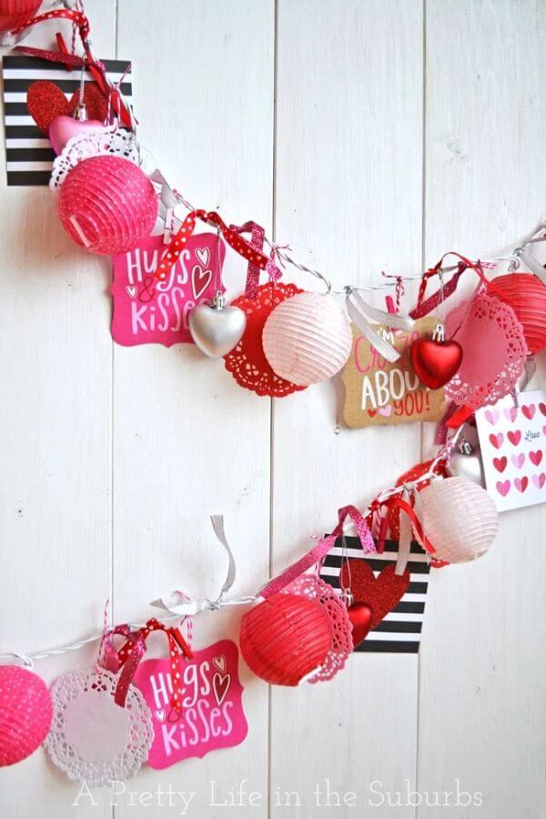  Easy Valentine's Day Love Light Garland Craft Ideas