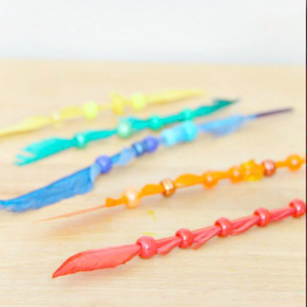 Fun to Make Feather Pony Beaded Craft Activity For Kids