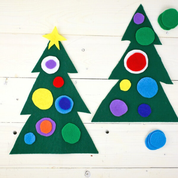 Christmas Tree Crafts For Kids Felt Christmas Tree Preschool Craft