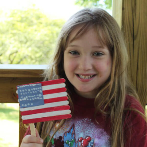 Adorable 4th Of July Flag Craft For Kids