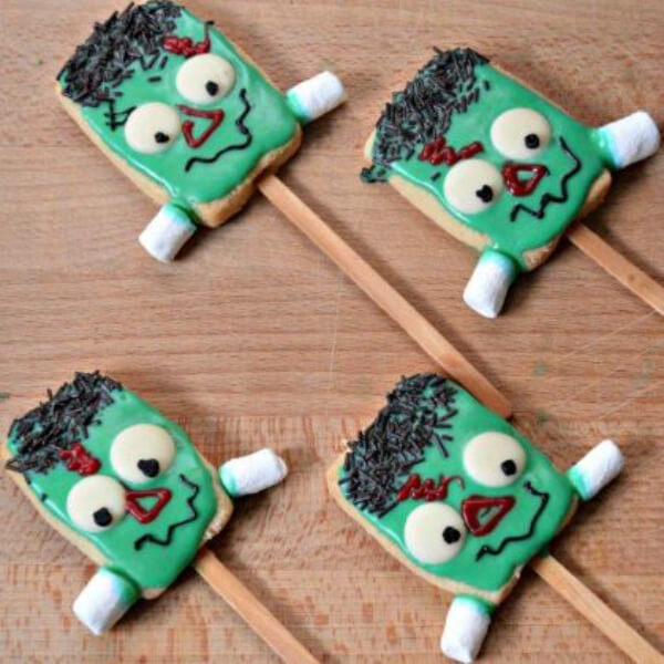 Sweet Frankenstein Cookie Halloween Recipe For Kids - Interesting Ideas For Five Year Olds On Halloween