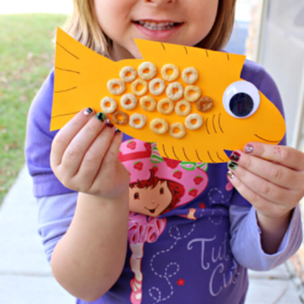 Cheerios Fish Cereal Crafts For Toddlers