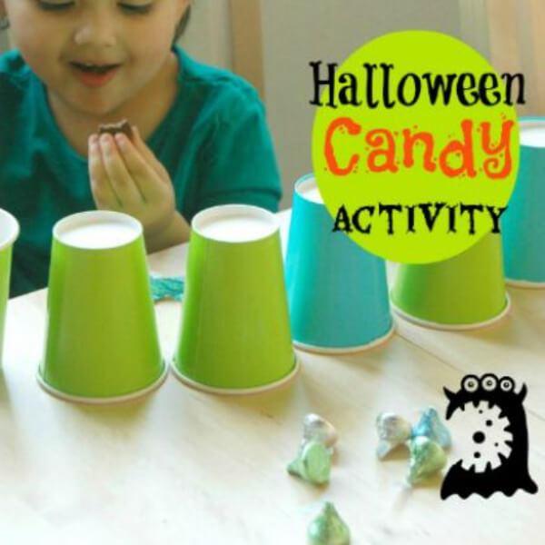 Simple Halloween Candy Activity With Paper Cup 