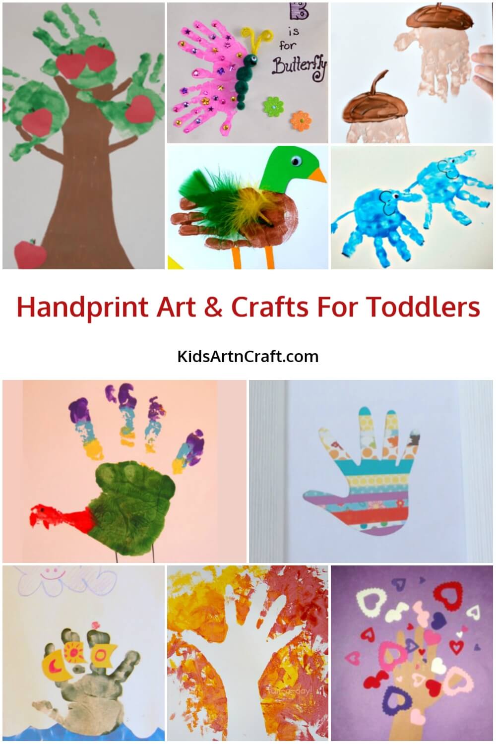 Handprint Art & Crafts For Toddlers