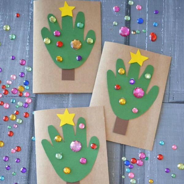Christmas Tree Crafts For Kids Handprint Christmas Trees