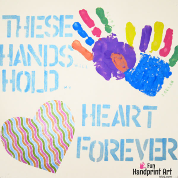 Simple And Best Handprint Gift Card