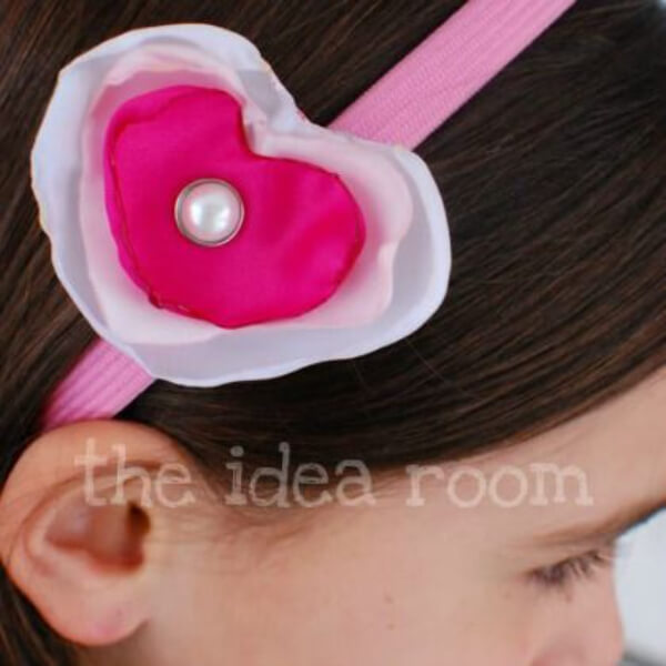 Heart Hair Clip Craft For Valentine’s Day