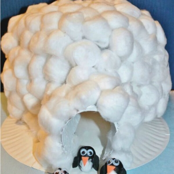 Make An Igloo Out Of Cotton Balls