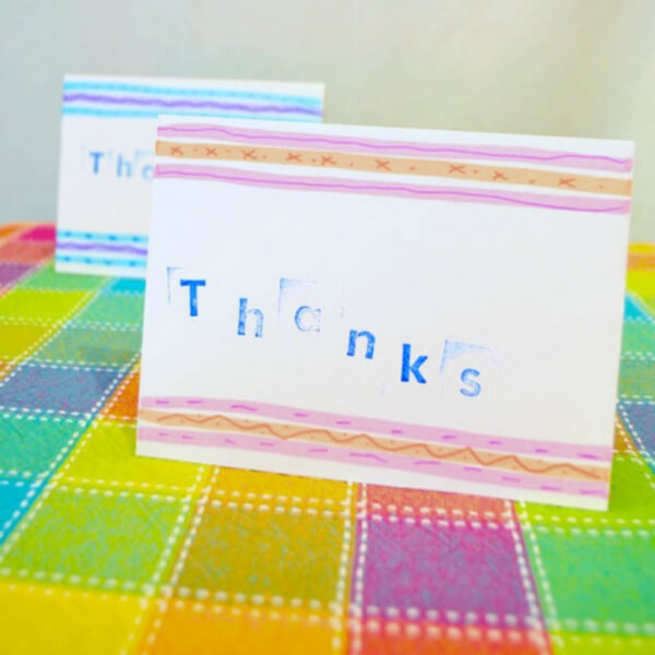 Simple Way To Make Thankful Card For Kids 